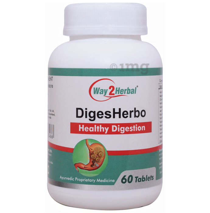 Way2Herbal Diges Herbo Healthy Digestion Tablet Buy bottle of 60.0