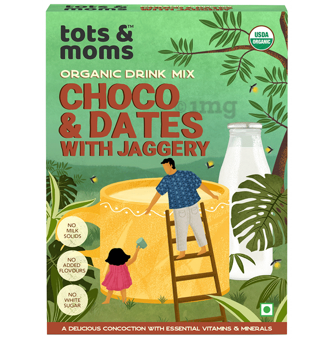 Tots and Moms Organic Drink Mix 1 Year+ Choco & Dates with Jaggery