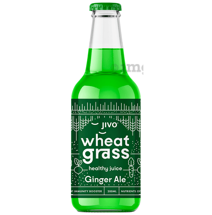 Jivo Wheat Grass Healthy Juice (200ml Each) Ginger Ale