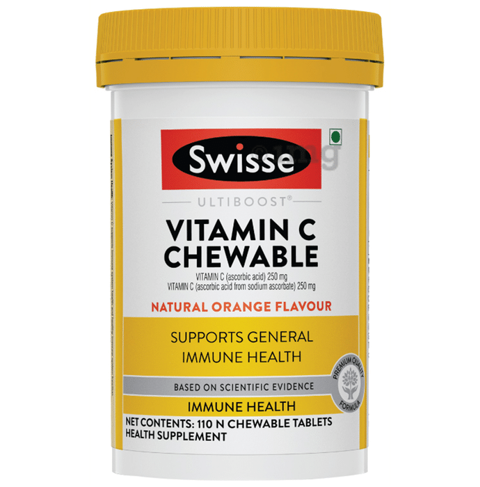 Swisse Ultiboost Vitamin C Chewable Tablet Natural Orange