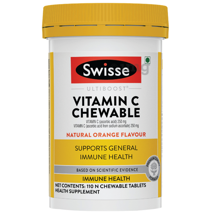 Swisse Ultiboost Vitamin C Chewable Tablet Natural Orange