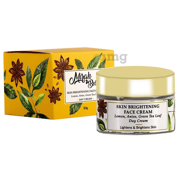 Mirah Belle Lemon Anise Green Tea Leaf Skin Brightening Face Cream