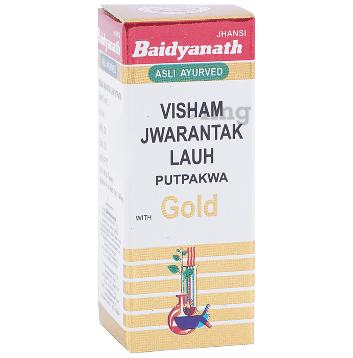 Baidyanath (Jhansi) Visham Jwarantak Lauh Putpakwa with Gold