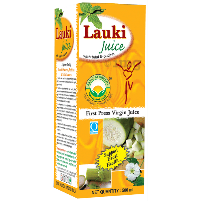 Basic Ayurveda Lauki Juice with Tulsi & Pudina | Supports Weight Management & Heart Health