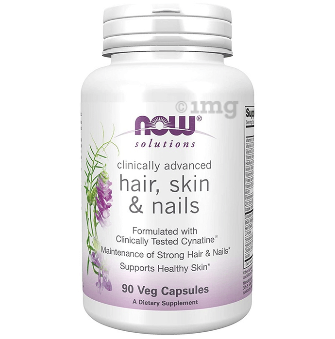 Now Solutions Clinically Advanced Hair, Skin & Nails Veg Capsule