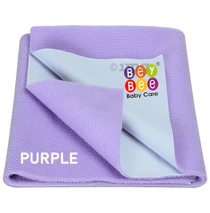 Bey Bee Waterproof Mattress Protector Sheet for Babies and Adults (140cm X 100cm) Large Violet