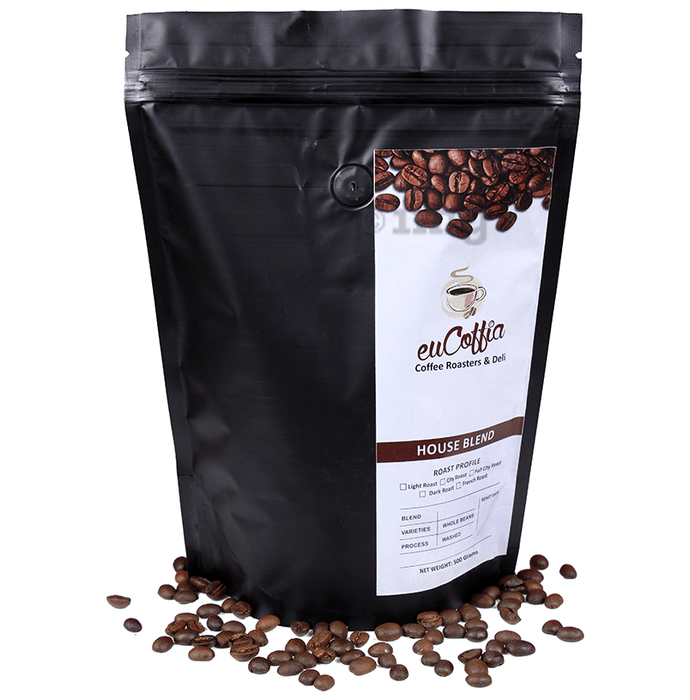 Eucoffia 100% Arabica Roasted Coffee Powder Medium Dark Roast Espresso
