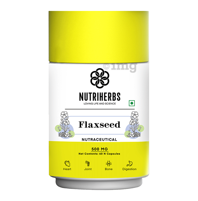 Nutriherbs Flaxseed 500mg Capsule