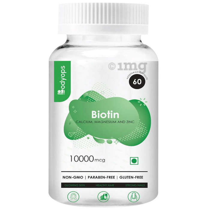 Bodyops Biotin 10000mcg Vegetarian Capsule