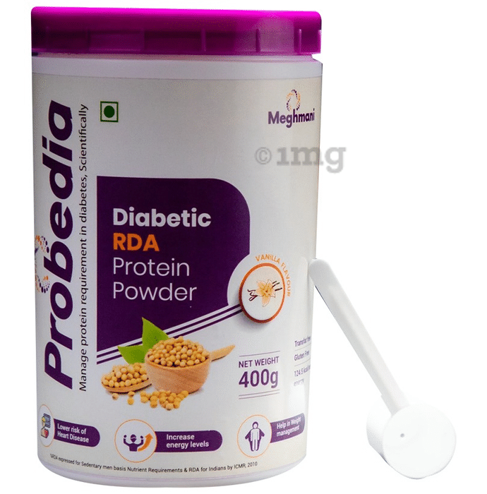 Probedia Diabetic RDA Protein for Heart Health, Energy & Weight Management | Flavour Powder Vanilla