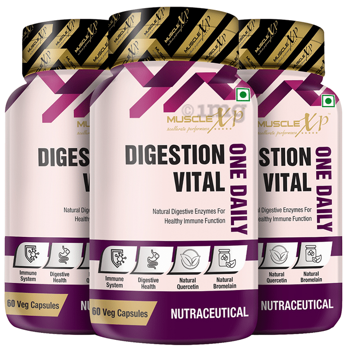 MuscleXP Digestion Vital One Daily Veg Capsule (60 Each)