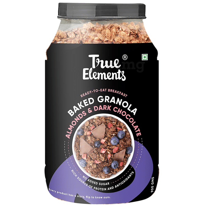 True Elements Baked Granola Almond and Dark Chocolate