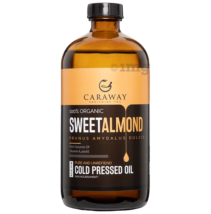 Caraway 100% Organic Sweet Almond Cold Pressed Oil