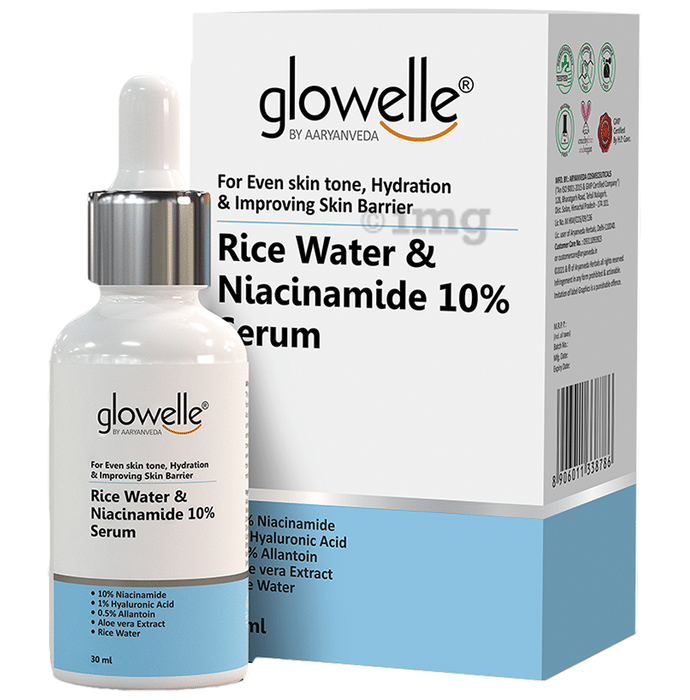 Aryanveda Glowelle Rice Water & Niacinamide 10% Serum