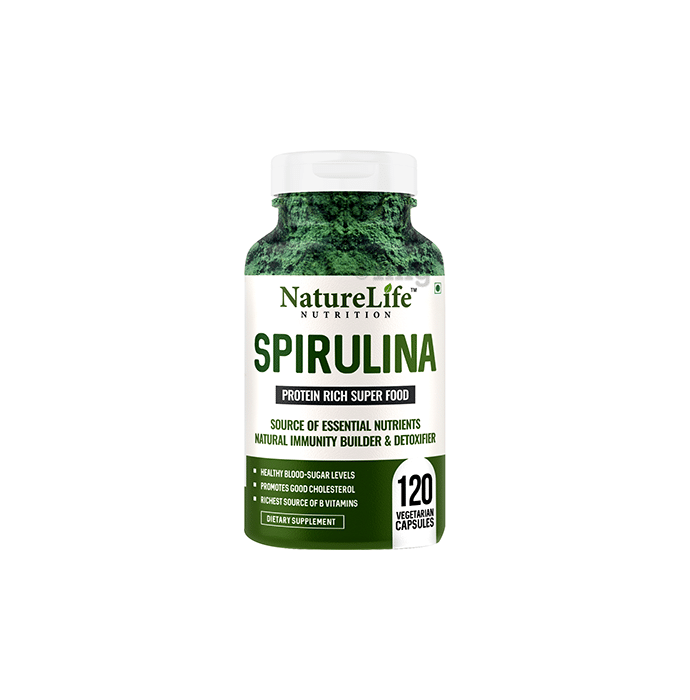 Nature Life Nutrition Spirulina 500mg Vegetarian Capsule