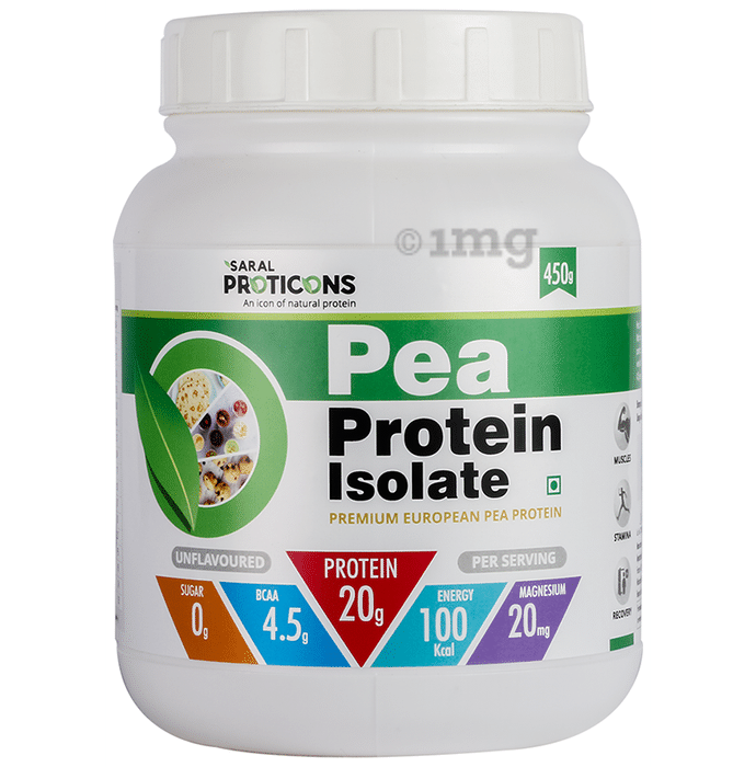 Saral Proticons Pea Protein Isolate Powder Unflavored