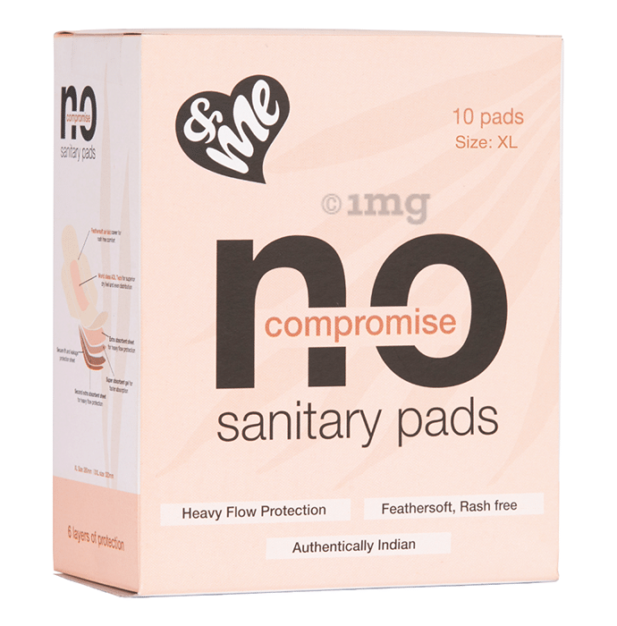 & Me No Compromise Sanitary Pads XL