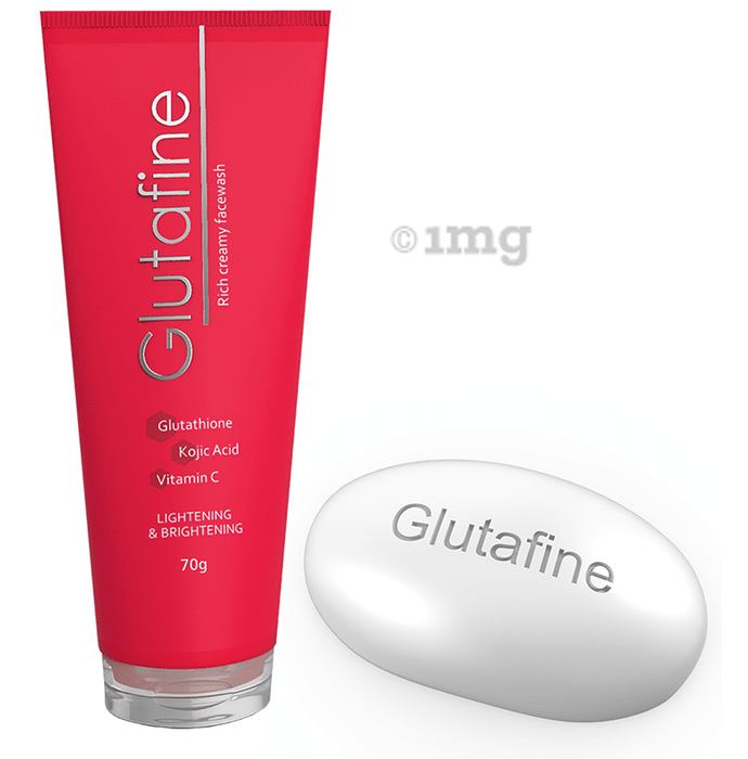 Glutafine Combo Pack of Facewash 70gm & Soap 75gm