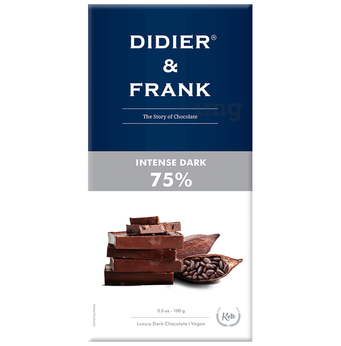 Didier & Frank Intense Dark 75% Chocolate (100gm Each)