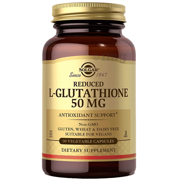 Solgar Reduced L-Glutathione 50mg Vegetable Capsule