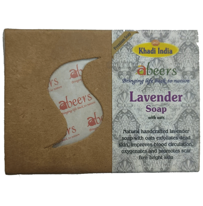 Khadi India Abeers Premium Lavender with Oats Soap