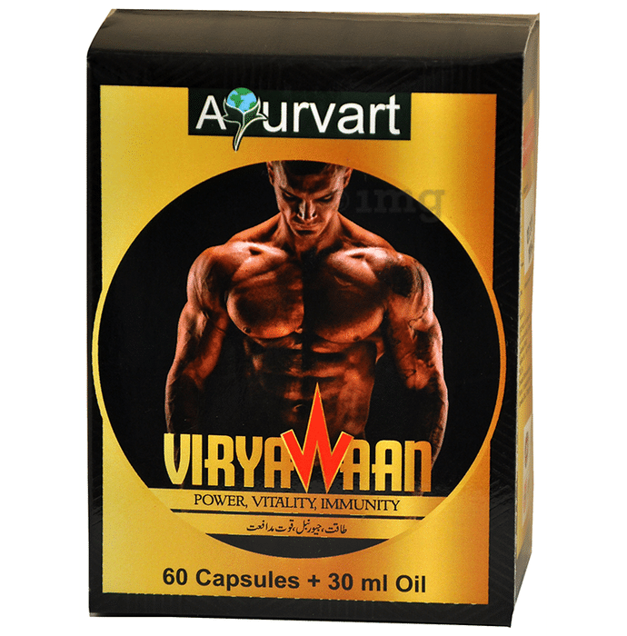 Ayurvart Viryawaan 60 Capsule & Viryawaan Oil 30ml