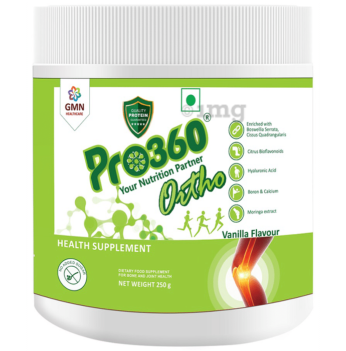 Pro360 Ortho Nutrition for Bone & Joint Health | No Added Sugar | Flavour Vanilla Veg