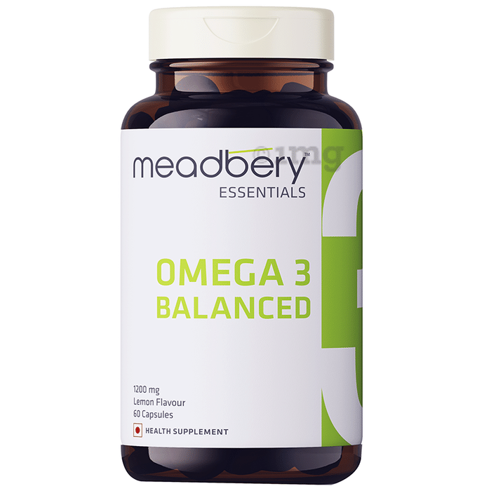 Meadbery Essentials Omega 3 Balanced Capsule Lemon