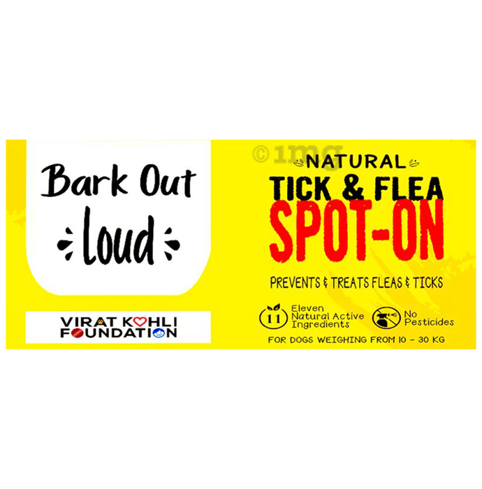 Bark Out Loud Natural Tick & Flea Spot-On for Dogs Weighing From 10-30 kg