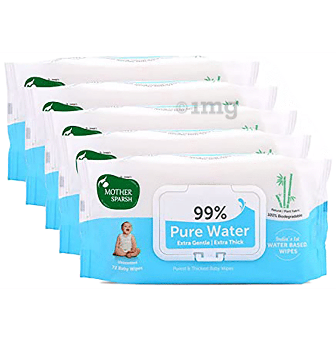 Mother Sparsh 99% Pure Water Wipes (72 Each)