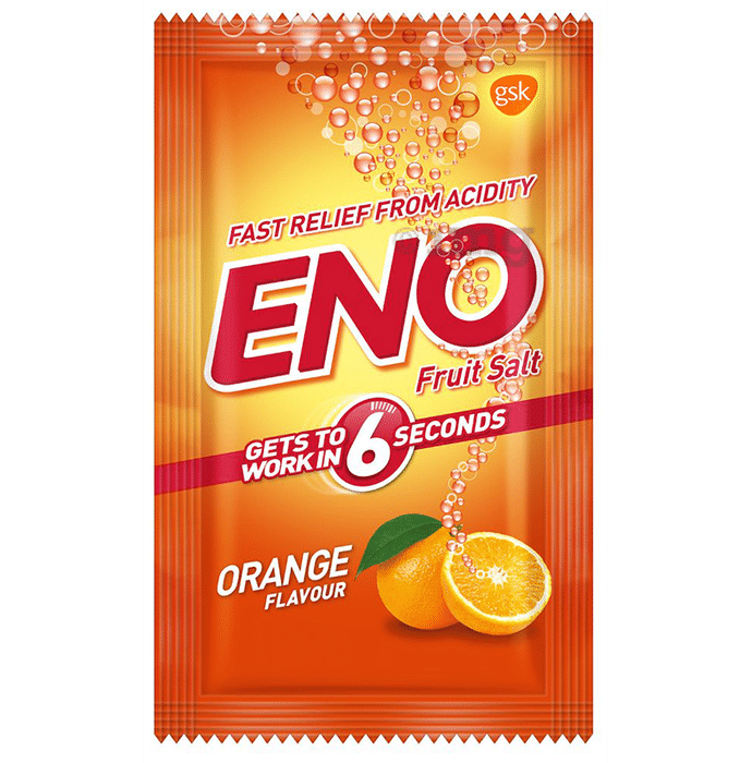Eno Powder | Provides Fast Relief from Acidity | Flavour Orange