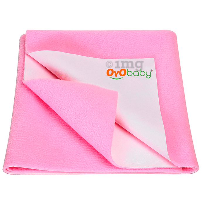 Oyo Baby Waterproof Bed Protector Baby Dry Sheet Large Pink