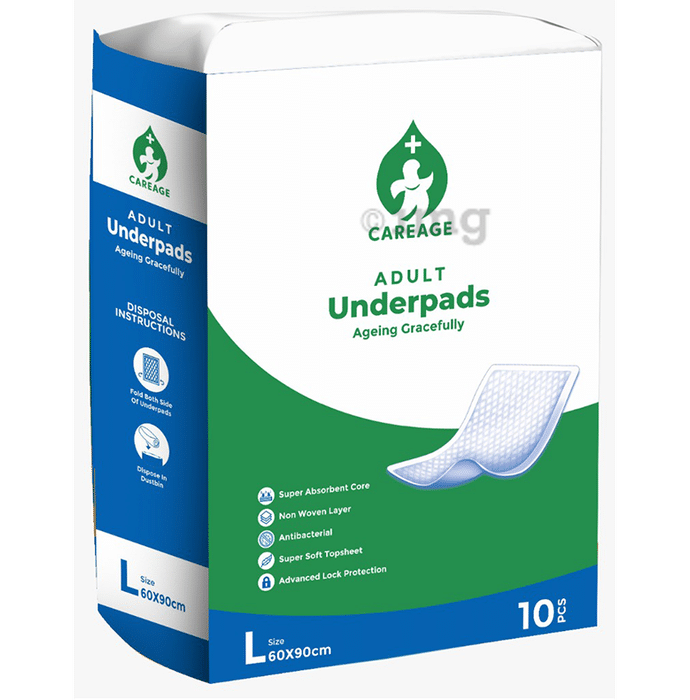 Careage Adult Underpads (10 Each) Large