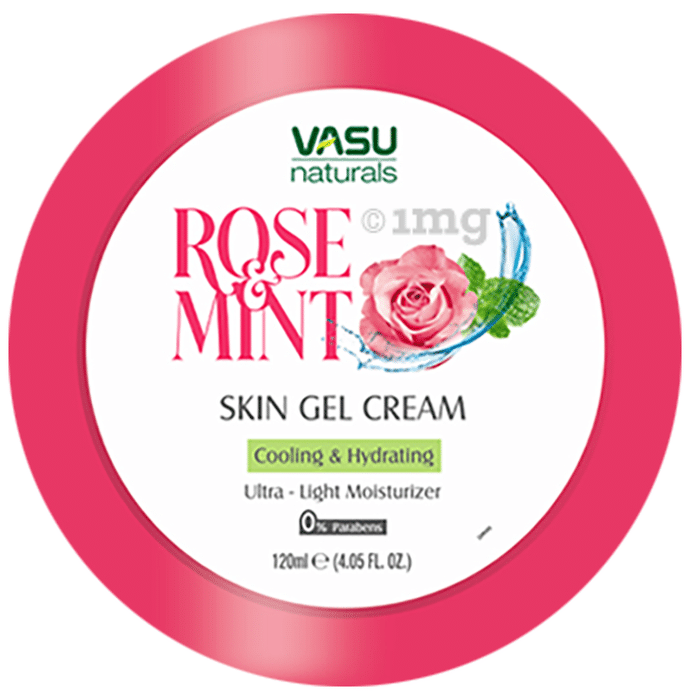 Vasu Naturals Rose & Mint Skin Gel Cream (120ml Each)