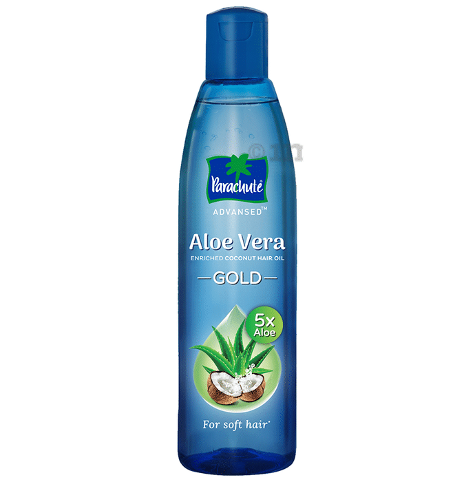 Parachute Advansed Aloe Vera Enriched Coconut Hair Oil Gold with 5X Aloe Vera