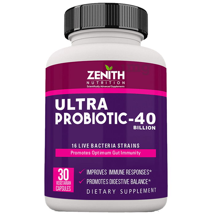 Zenith Nutrition Ultra Probiotic 40 Billion Vegetarian Capsule