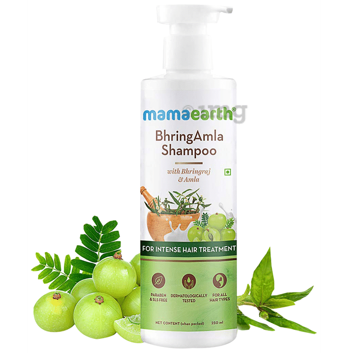 Mamaearth BhringAmla Shampoo for Healthy Hair | SLS & Paraben-Free
