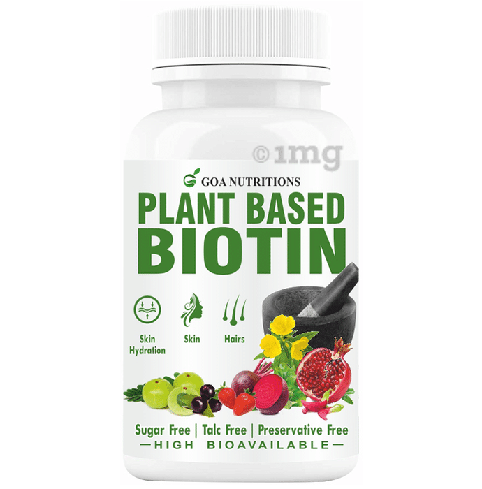 Goa Nutritions Plant Based Biotin Tablet Sugar Free