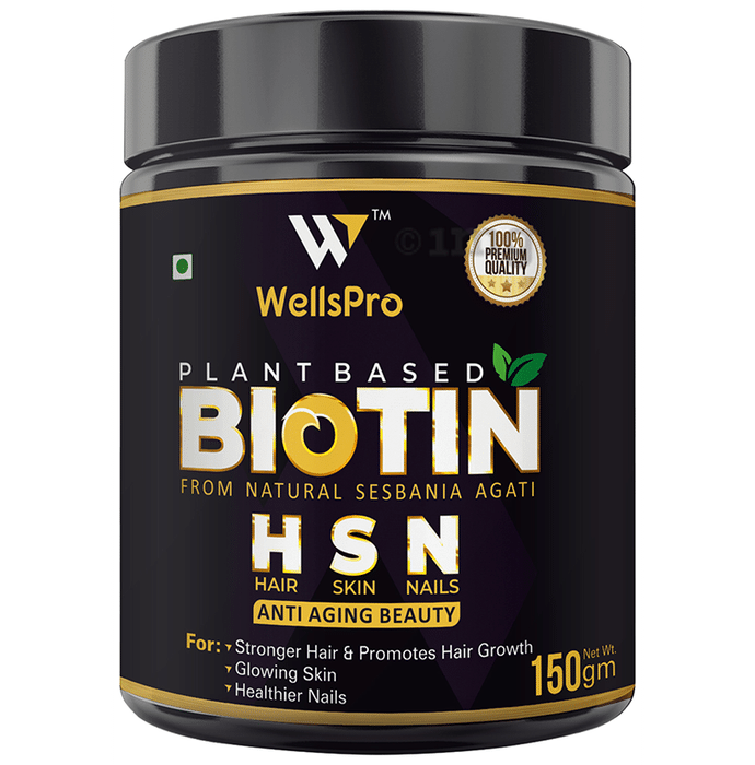 WellsPro Plant Based Biotin Powder (150gm Each)