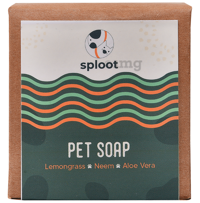 Sploot Pet Soap (115gm Each) Lemongrass, Neem, Aloe Vera