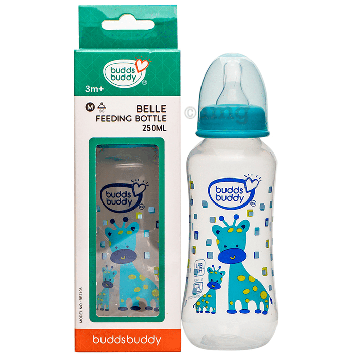 Buddsbuddy Belle Regular Neck Baby Feeding Bottle Blue