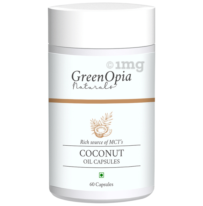GreenOpia Naturals Coconut Oil 500mg Vegan Capsule