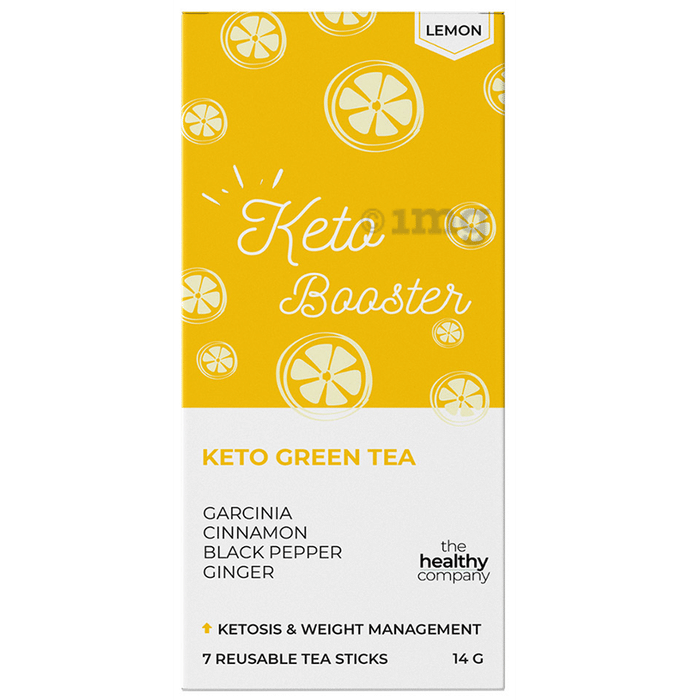 The Healthy Company One Month Keto Booster Reusable Tea Sticks (7 Each) Lemon Buy 1 Get 1 Free