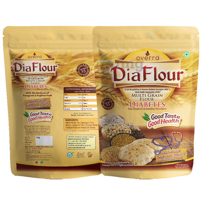 Overra Herbals Diaflour Mutli Grain Flour for Diabetes (1kg Each)