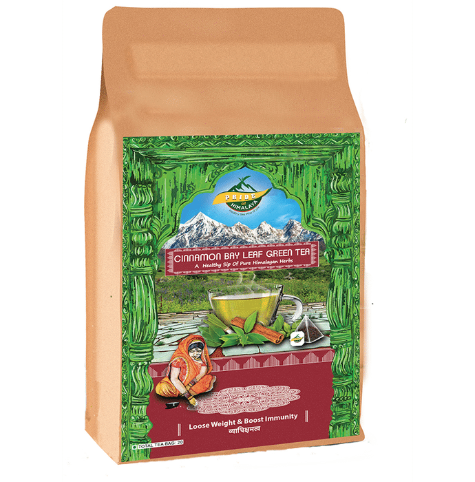 Pride Of Himalaya Cinnamon Bay Leaf Green Tea Bag (2gm Each)