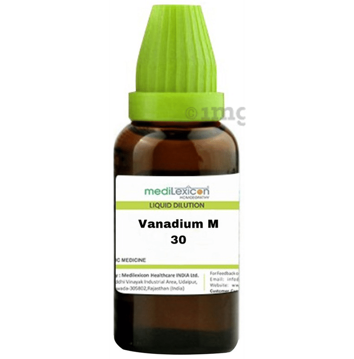 Medilexicon Vanadium M Liquid Dilution 30