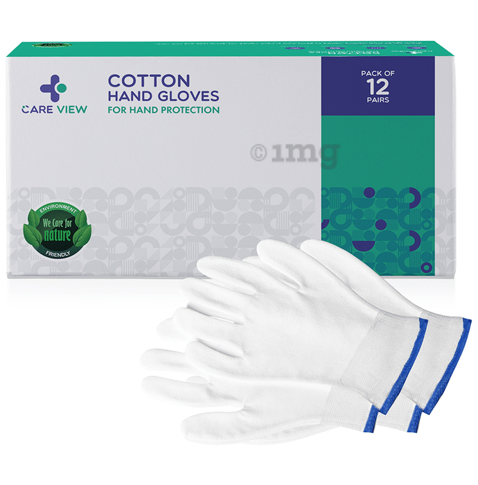 Care View Cotton Hand Gloves for Hand Protection