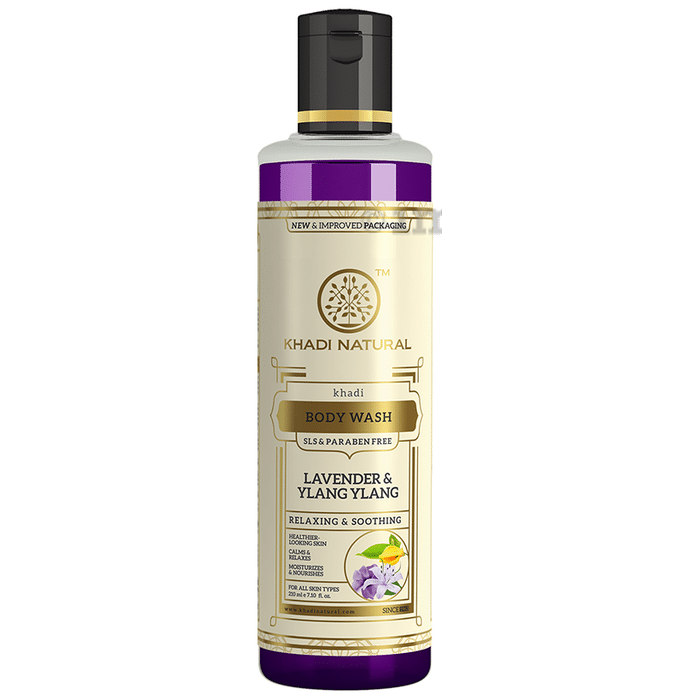 Khadi Naturals Ayurvedic Lavender & Ylang Ylang Bodywash - SLS Paraben Free