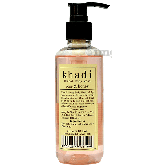 Khadi Herbal Body Wash Rose & Honey