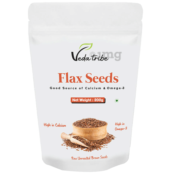 Veda Tribe Raw Unroasted Flax Seeds